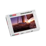 Puzzle Trossen im Abendlicht