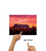 Puzzle Strand Hotel im Sonnenuntergang