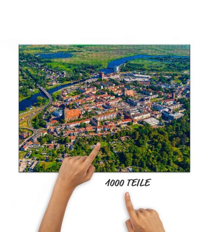 Puzzle Anklam von oben