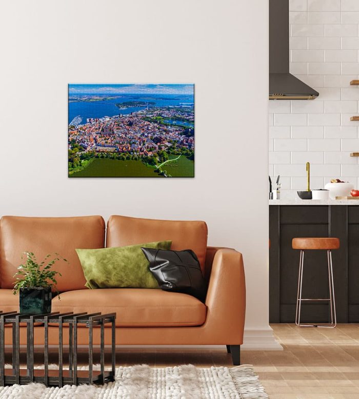 Puzzle Hansestadt Stralsund von oben