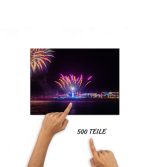 Puzzle Feuerwerk am Leuchtturm