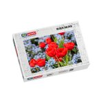 Puzzle in den Tulpen
