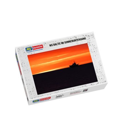 Puzzle MS Baltic im Sonnenuntergang