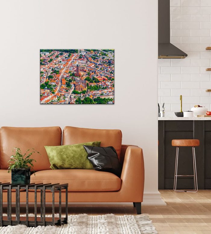 Puzzle Altstadt Wismar von oben