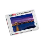 Puzzle lila Wolken über Warnemünde