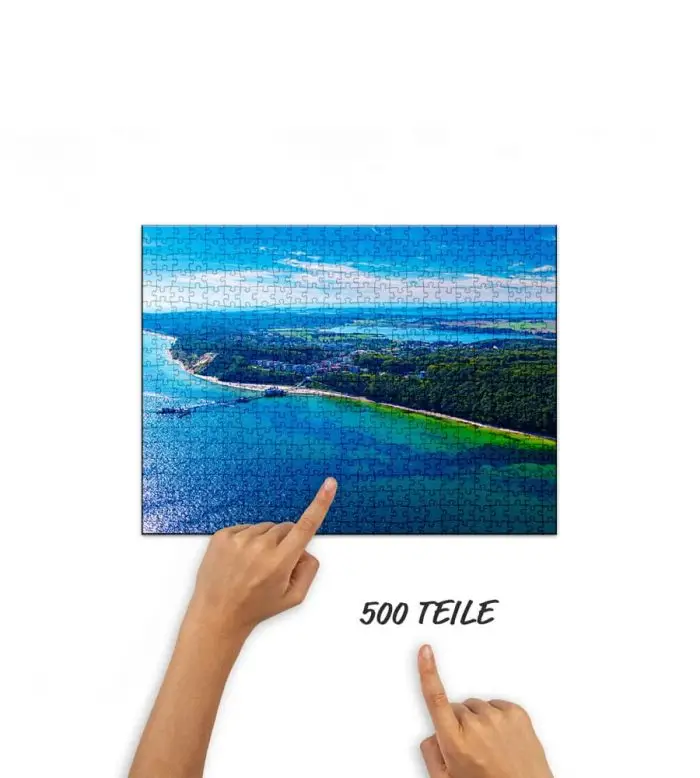 Puzzle Ostseebad Sellin von oben
