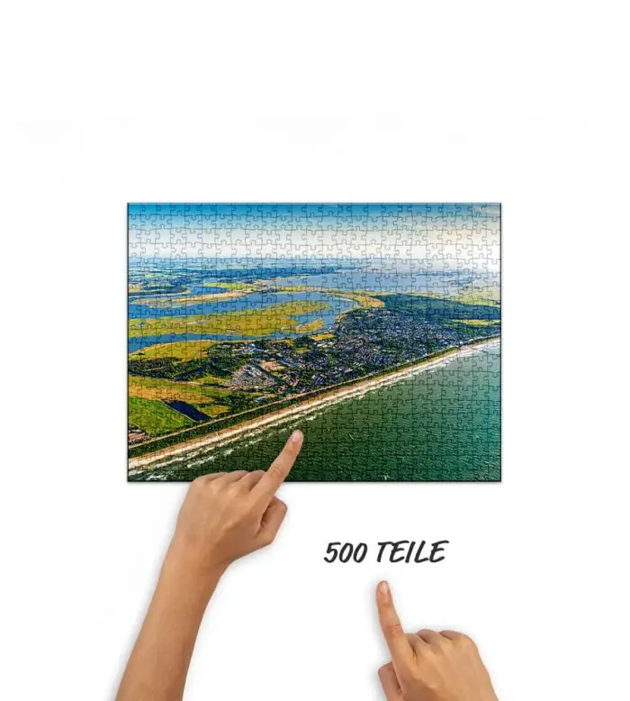 Puzzle Zingst von oben