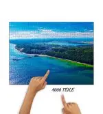 Puzzle Ostseebad Sellin von oben