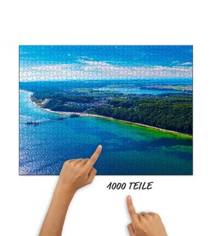 Puzzle Ostseebad Sellin von oben
