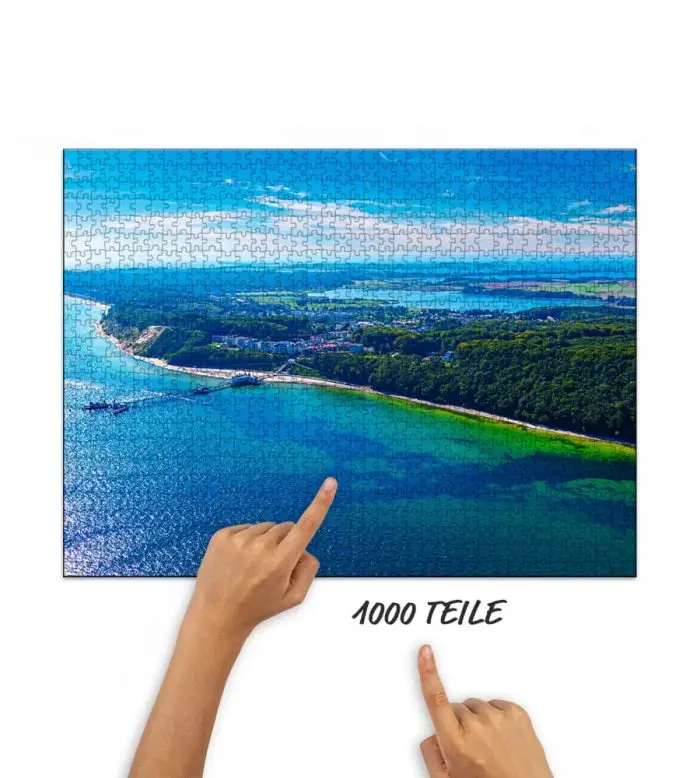 Puzzle Ostseebad Sellin von oben