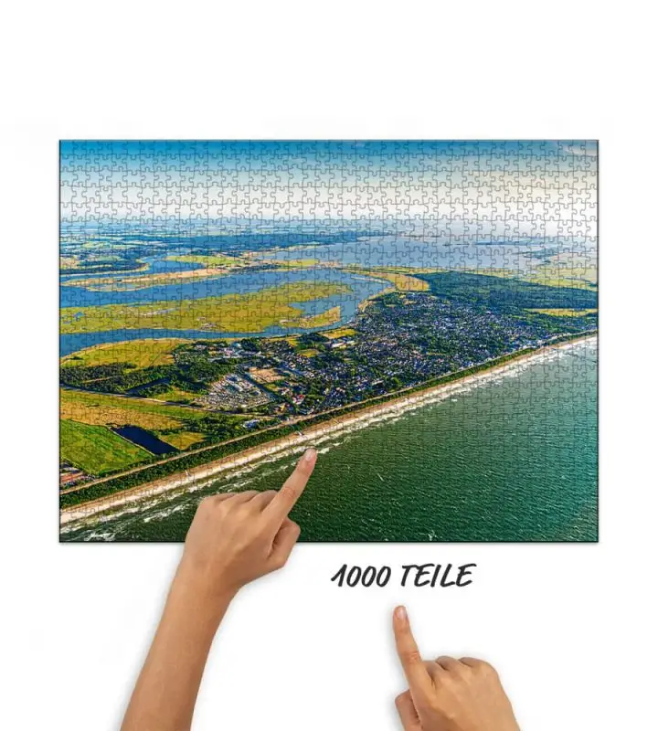 Puzzle Zingst von oben