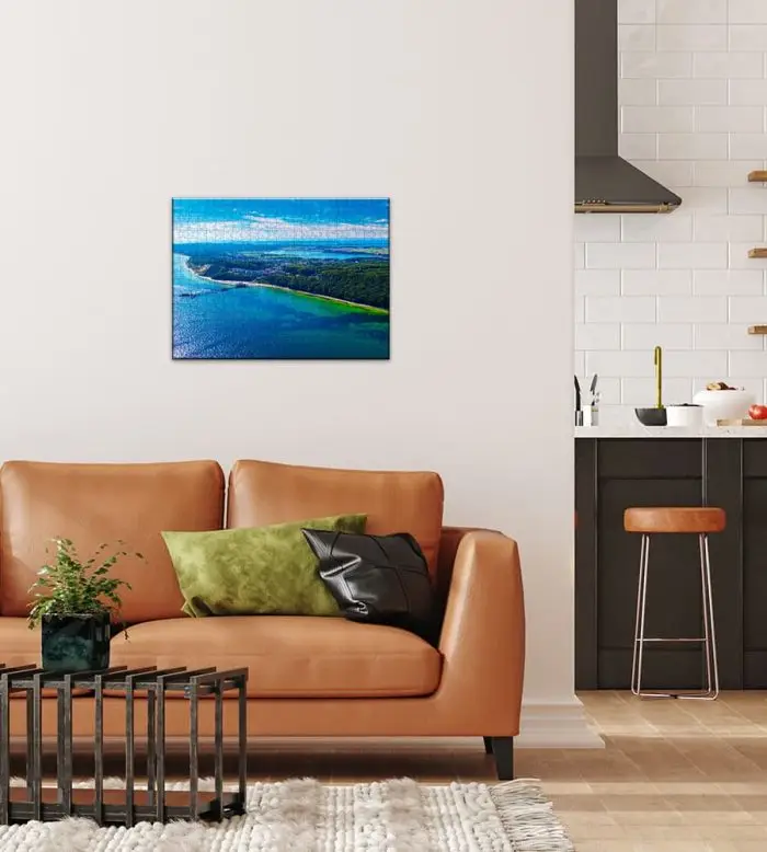 Puzzle Ostseebad Sellin von oben
