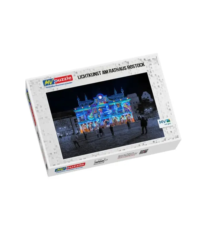 Puzzle Lichtkunst am Rathaus Rostock