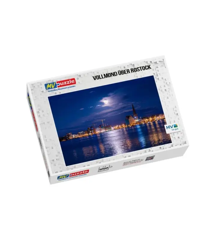 Puzzle Vollmond über Rostock