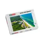 Puzzle weiße Stadt am Meer