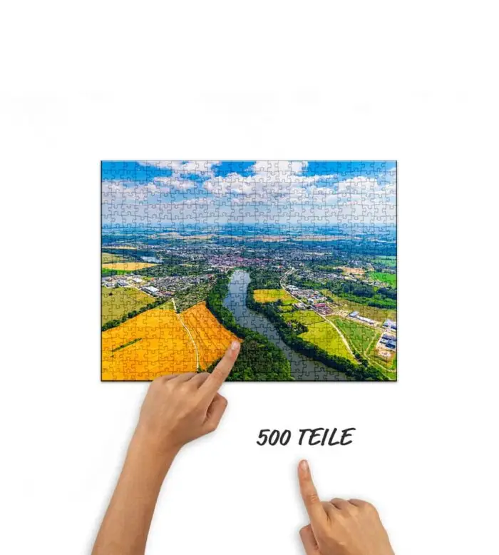 Puzzle Grevesmühlen von oben