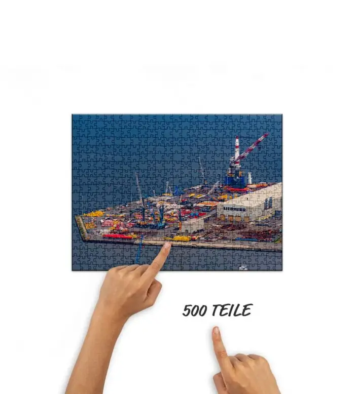 Puzzle Liebherr Rostock von oben
