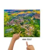 Puzzle Blumenstadt Tessin von oben