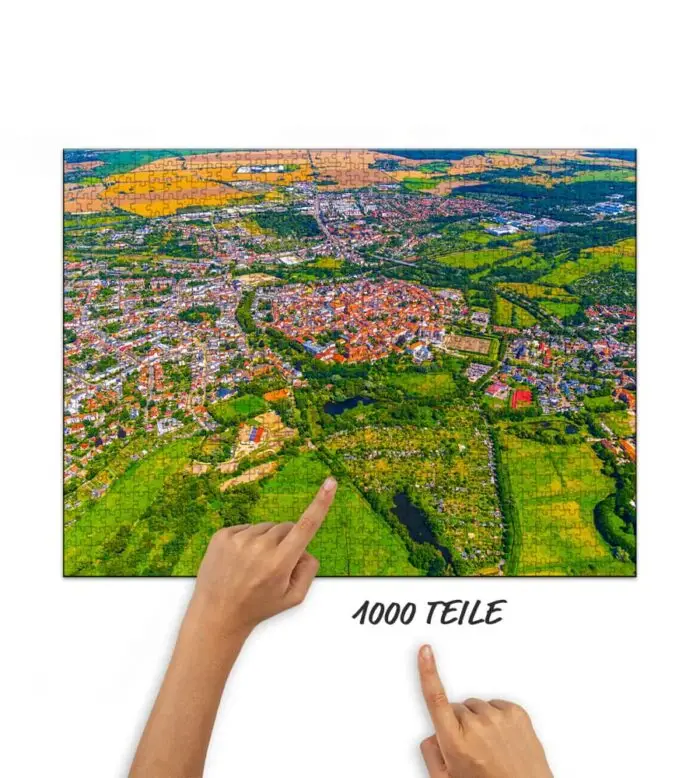 Puzzle Güstrow von oben