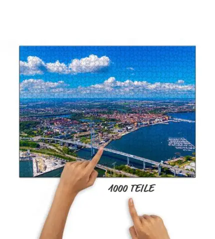 Puzzle Stralsund mit Rügenbrücke