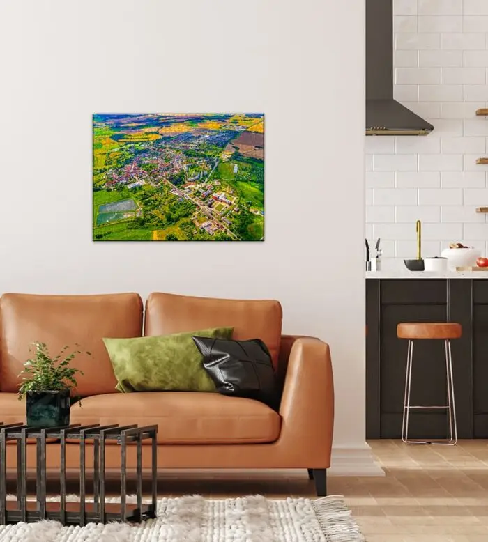 Puzzle Blumenstadt Tessin von oben
