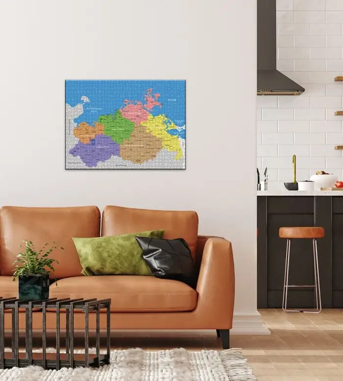 Puzzle Karte Mecklenburg-Vorpommern