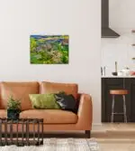 Puzzle Blumenstadt Tessin von oben