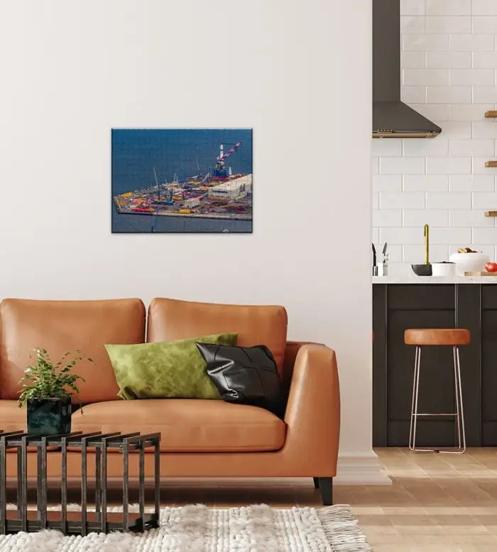 Puzzle Liebherr Rostock von oben