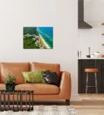 Puzzle weiße Stadt am Meer