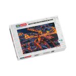 Nachts über der Petrikirche Rostock Puzzle