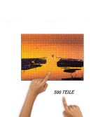 Sonnenuntergang über dem Seekanal