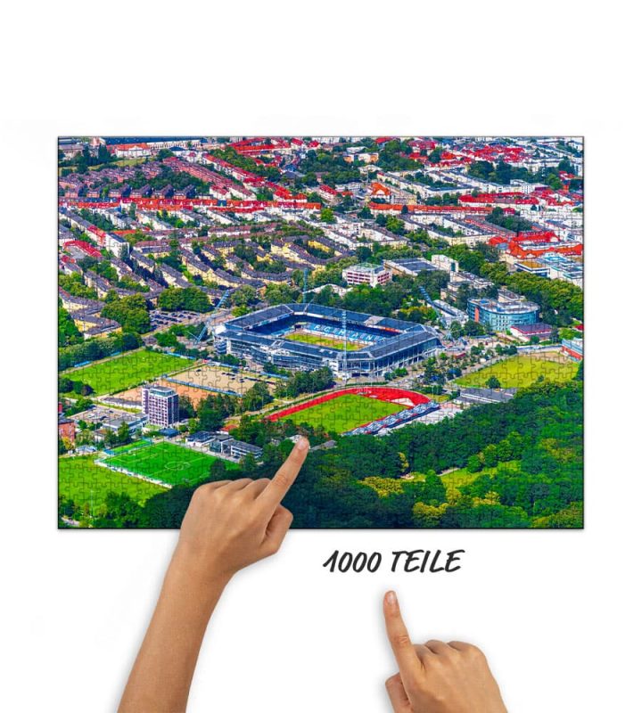Hansaviertel Rostock von oben Puzzle