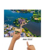über der Schlossbucht Schwerin