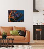 Nachts über der Holzhalbinsel Puzzle
