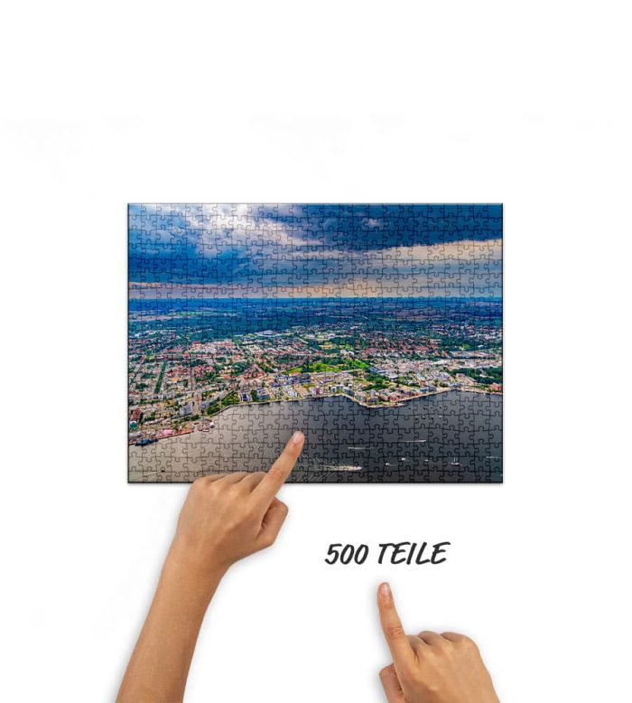 Werftdreieck Rostock von oben Puzzle