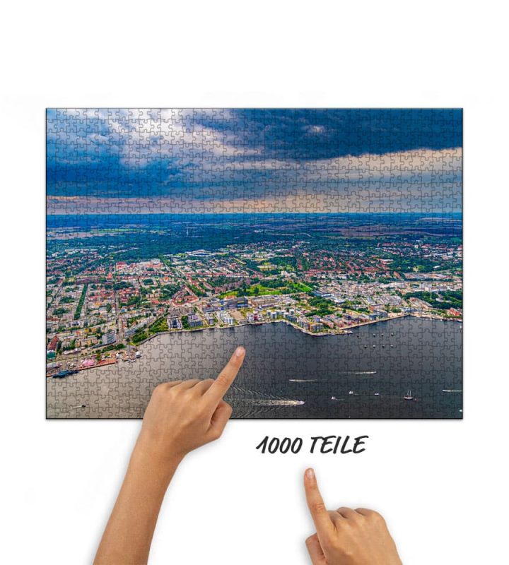 Werftdreieck Rostock von oben Puzzle