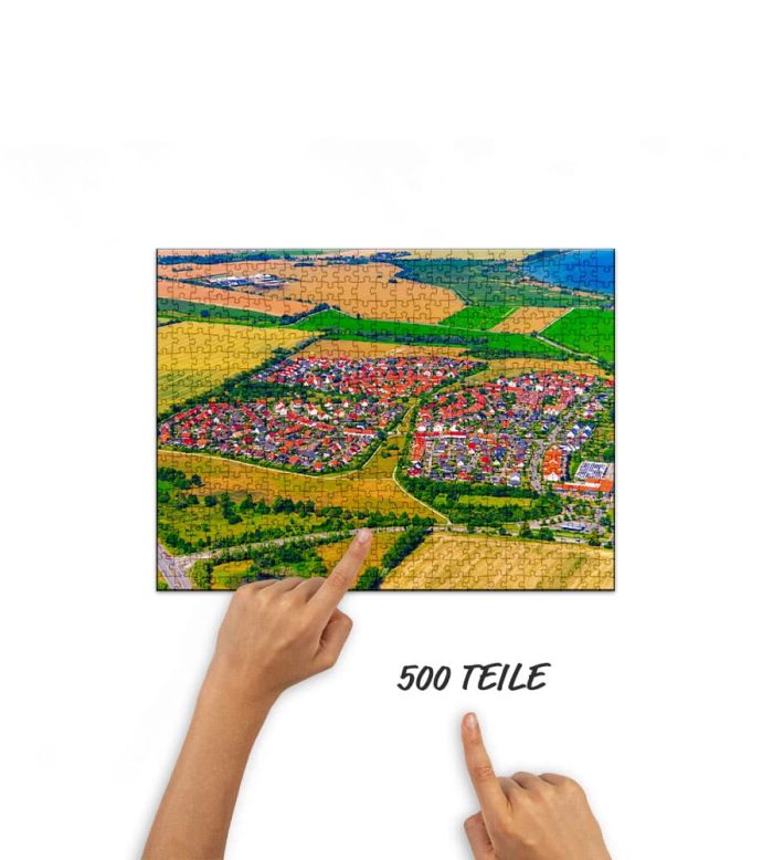 Puzzle Neptunring Wismar von oben
