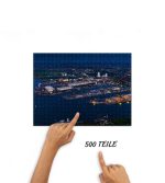 Puzzle Seehafen Rostock von oben