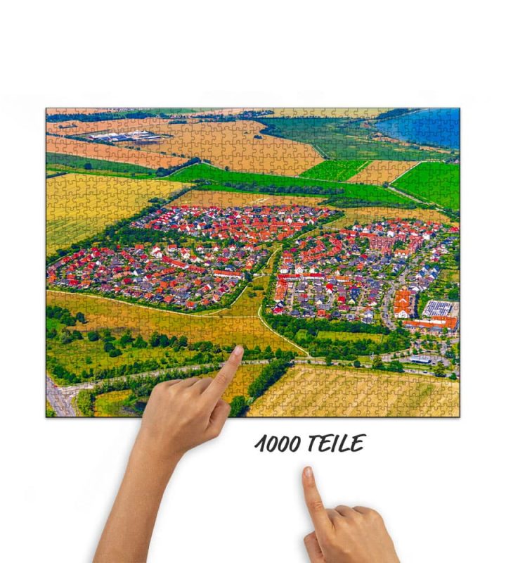 Puzzle Neptunring Wismar von oben