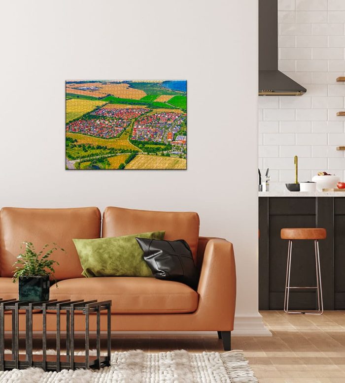 Puzzle Neptunring Wismar von oben