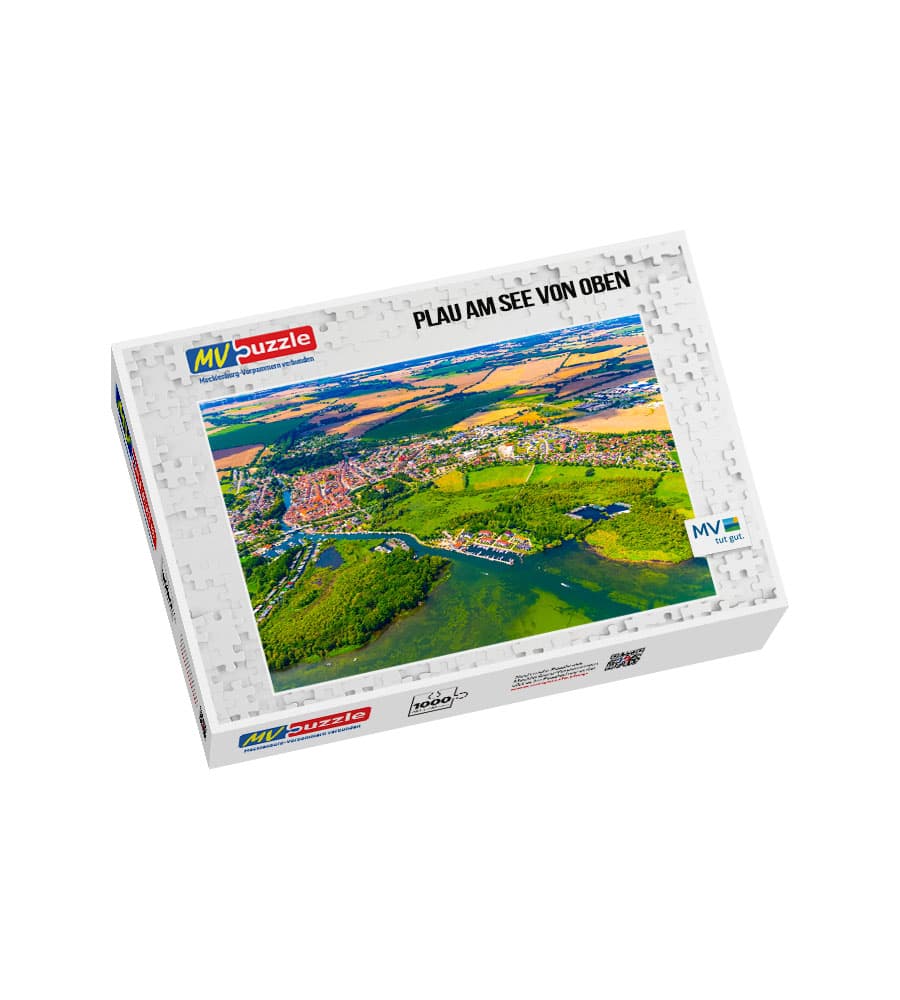 001-plau_am_see_von_oben-MVP-909293 Puzzle Plau am See von oben