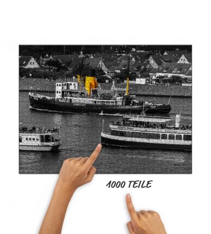 Puzzle Eisbrecher Stettin im Seekanal