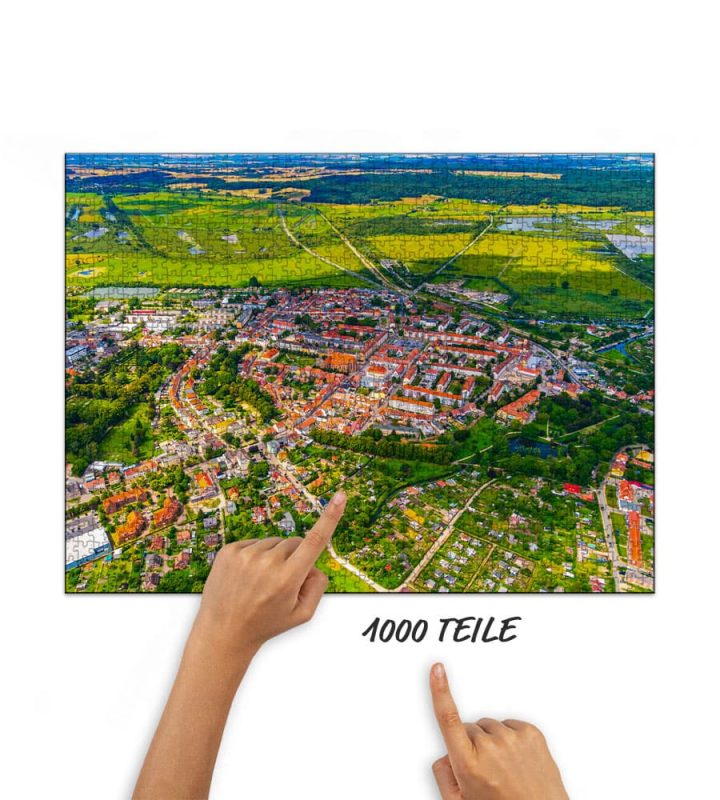 Puzzle Malchin im Sommer