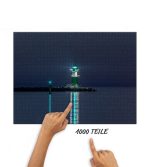 Puzzle blaue Stunde an der Westmole