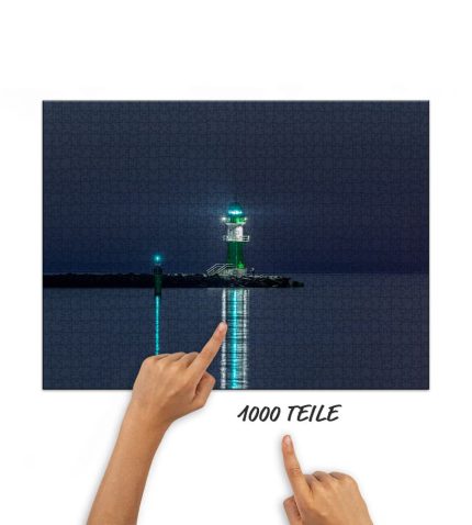 Puzzle blaue Stunde an der Westmole