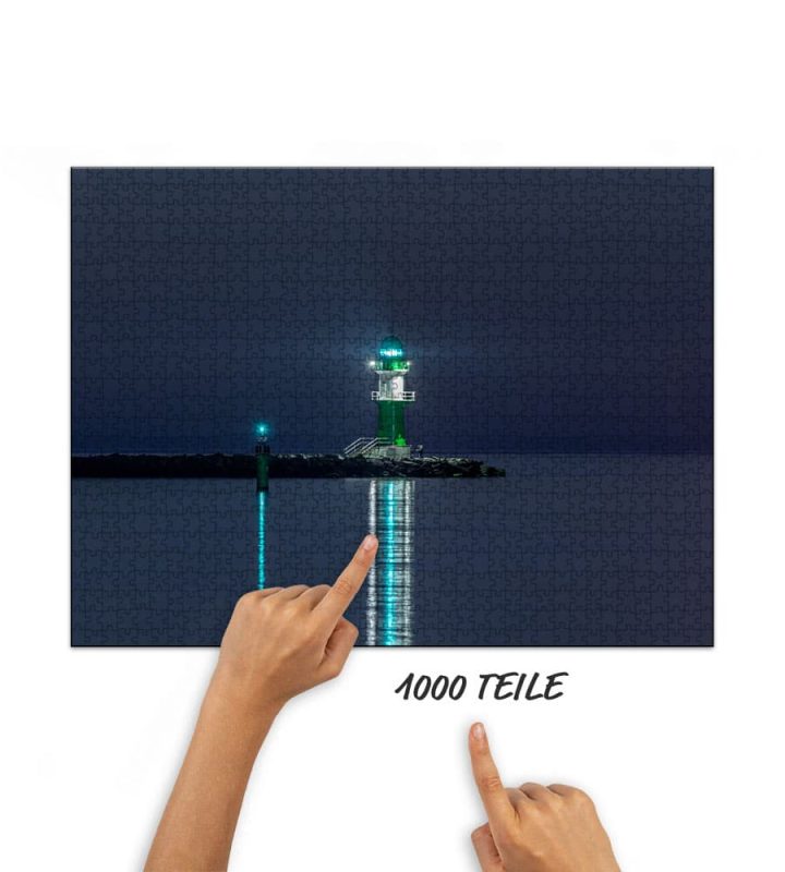 Puzzle blaue Stunde an der Westmole