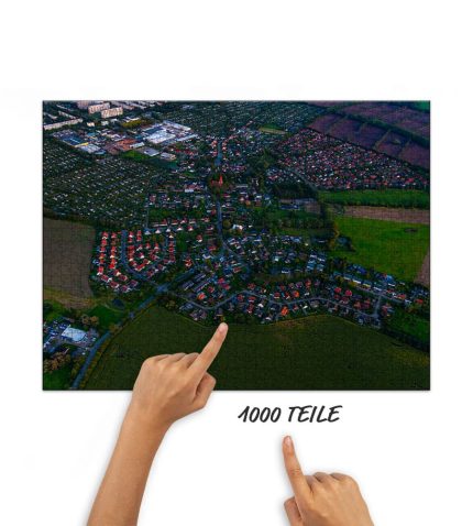 Puzzle Lichtenhagen Dorf im Spätsommer