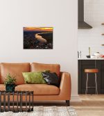 Puzzle goldene Stunde über Rostock