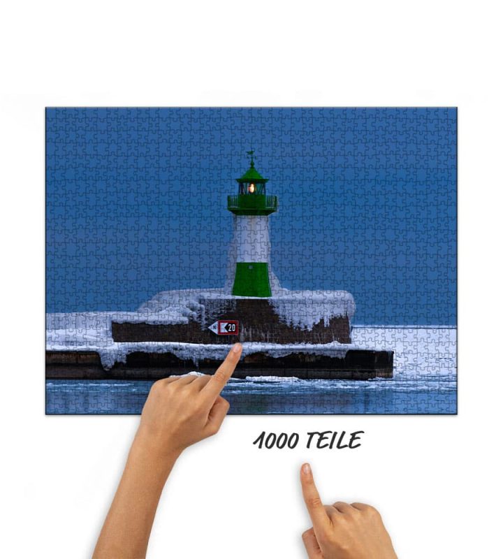 Puzzle Molenfeuer Sassnitz im Winterkleid
